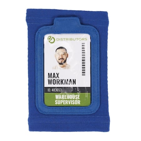 Blue Wrist ID Badge Holder MPN:3388