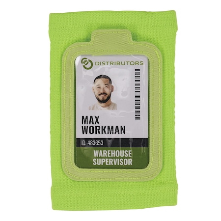 Lime Wrist ID Badge Holder MPN:3388