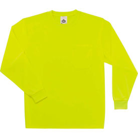 Ergodyne® GloWear® 8091 Non-Certified Long Sleeve T-Shirt Lime 2XL 21586