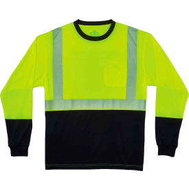 Ergodyne® GloWear 8281BK Hi-Vis Performance Long Sleeve T-Shirt Type R Class 2 2XL Lime 22636