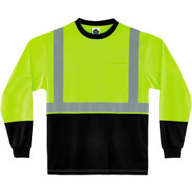 Ergodyne® GloWear® 8291BK Hi-Vis Long Sleeve T-Shirt Type R Class 2 2XL Lime 22706