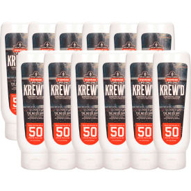 Ergodyne® 6351 KREW'D® SPF 50 Sunscreen Lotion 8oz 12-Pack 16636