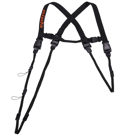 Barcode Scanner Lanyard Harness, Black, Size XL MPN:3132XL