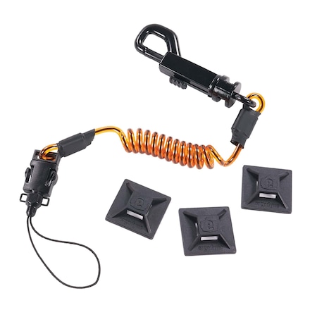 Lanyard, Orange and Black Coil, S MPN:3151S