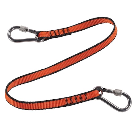M Orange Web Lanyard with Dual Screwgate Carabiners, 3PK MPN:3154M