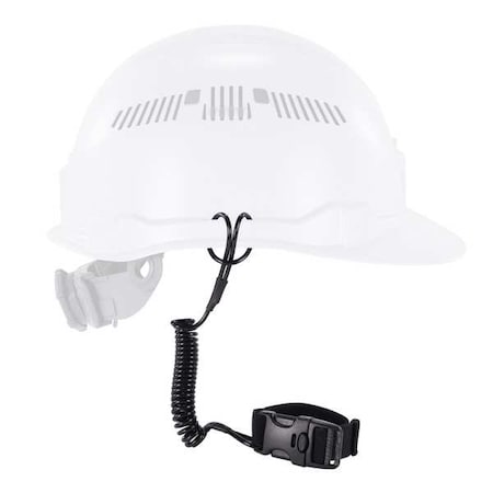 Coil Hard Hat Lanyard, Buckle, 18in. L MPN:3157