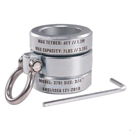 Connecting Bar Lock Collar 3791, Tool Attachment Point, Silver, 0.75 MPN:3791S