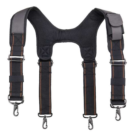 Tool Suspenders, Tool Belt Suspenders, Gray, Polyester, 1 Pockets MPN:5560