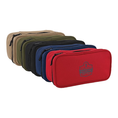 Tool Case, Black, Blue, Tan, Olive, Red, Polyester, 2 Pockets MPN:5877LK