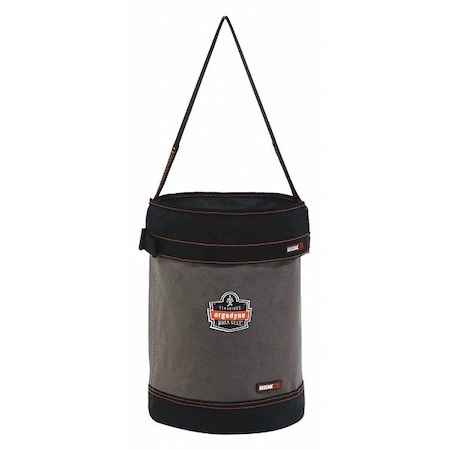 Bucket Bag, Gray, Canvas, 0 Pockets MPN:5930T