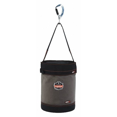Bucket Bag, Gray, Canvas, 0 Pockets MPN:5940T