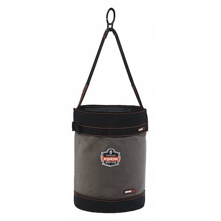 Bucket Bag, Gray, Canvas, 0 Pockets MPN:5960T