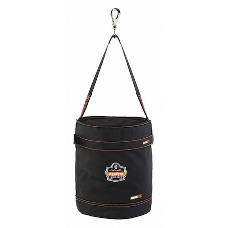 Bucket Bag, Black, Polyester, 0 Pockets MPN:5970T