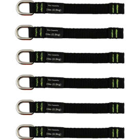Ergodyne Squids® 3700-BULK Web Tool Tails Long Black 2lb 60 Pack 19705-BULK