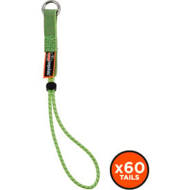 Ergodyne Squids® 3703-BULK Elastic Loop Tool Tails Ext Standard Lime 15lbs 60 Pack 19767-BULK