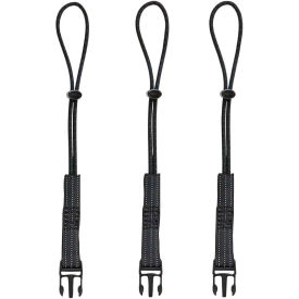 Ergodyne® 19068 Squids® 3103 Accessory Kit Detachable Loops Nylon Black 3-Pack 19068 - Pkg Qty 6