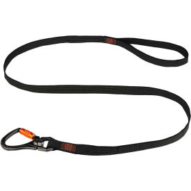 Ergodyne Squids® 3129 Double-Locking Carabiner w/ Swivel Black Single 40lbs 19137 - Pkg Qty 6