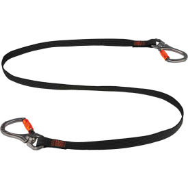 Ergodyne Squids® 3139 Dual Double-Locking Carabiner w/ Swivel Black 40lbs 19139 - Pkg Qty 6