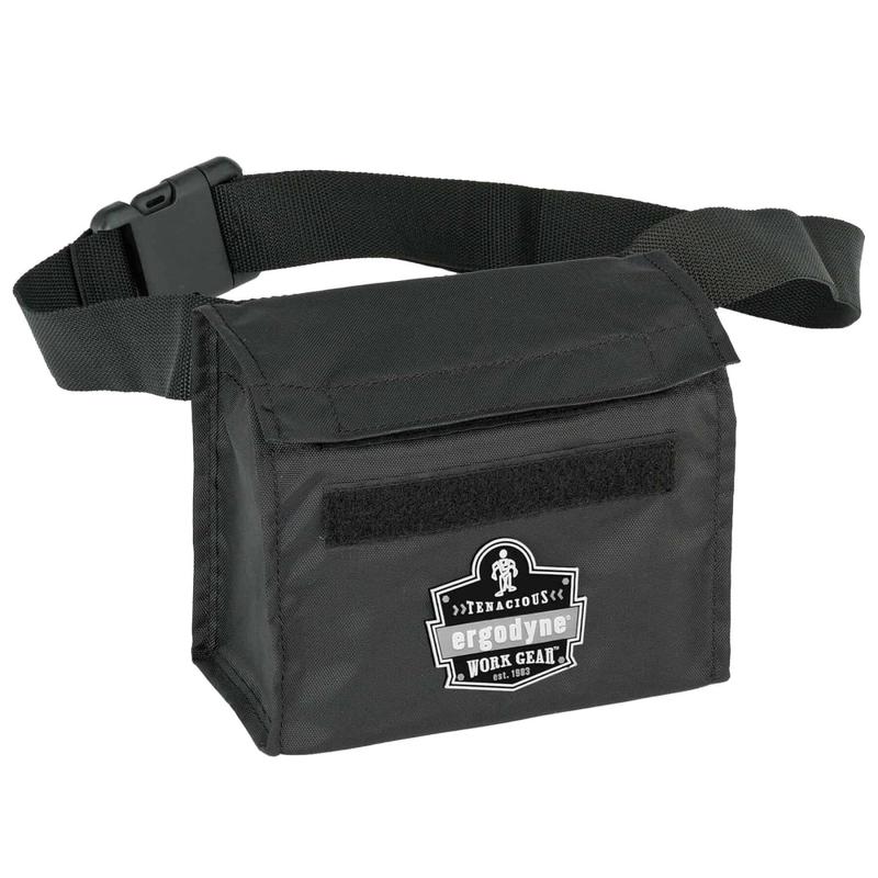 Ergodyne Arsenal 5180 Respirator Waist Pack, Half Mask, 6inH x 3-1/2inW x 7-1/2inD, Black MPN:13180
