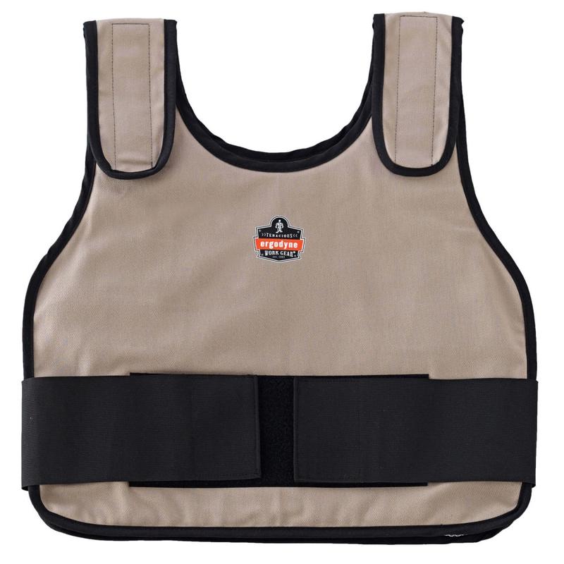 Ergodyne Chill-Its Phase Change Cooling Vest, Standard, Large/X-Large, Khaki MPN:12004