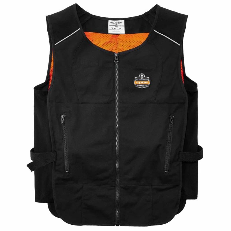 Ergodyne Chill-Its Phase Change Cooling Vest, Small/Medium, Black, 6255 MPN:12123