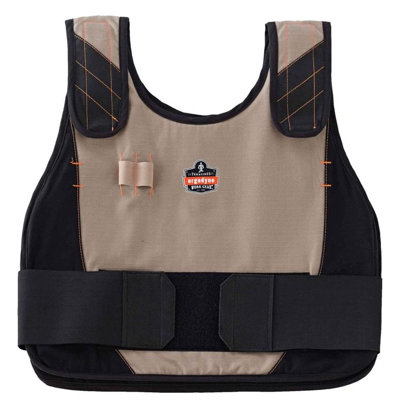 Ergodyne Chill-Its Phase Change Cooling Vest, Premium Flame-Resistant, Large/X-Large, Khaki MPN:12204