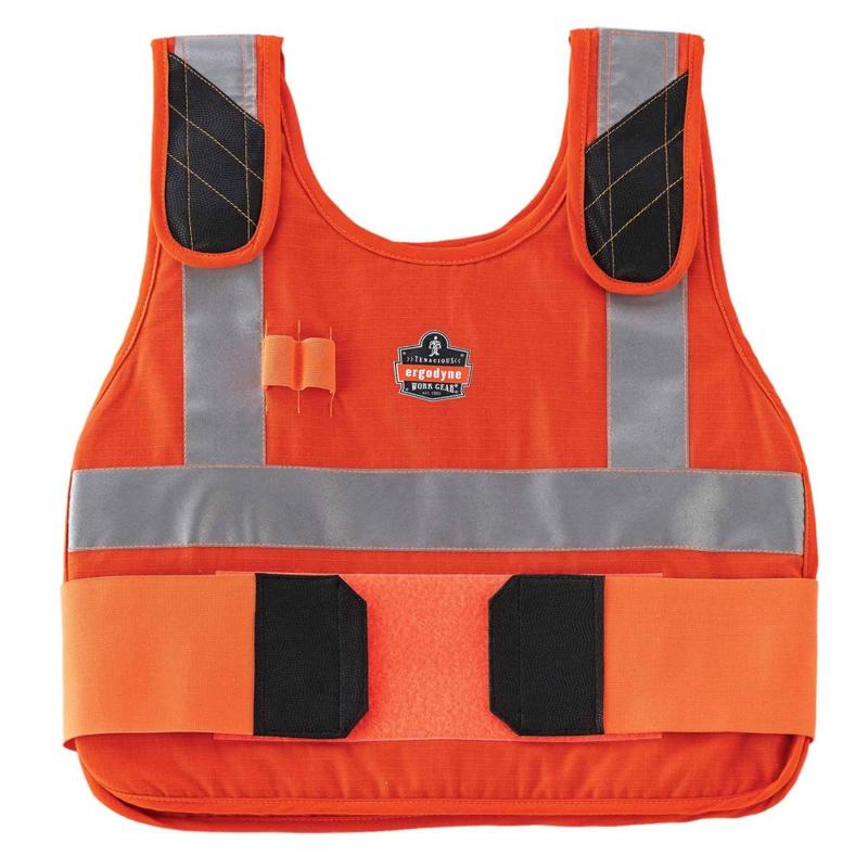 Ergodyne Chill-Its Phase Change Cooling Vest, Premium Flame-Resistant, Small/Medium, Orange MPN:12205