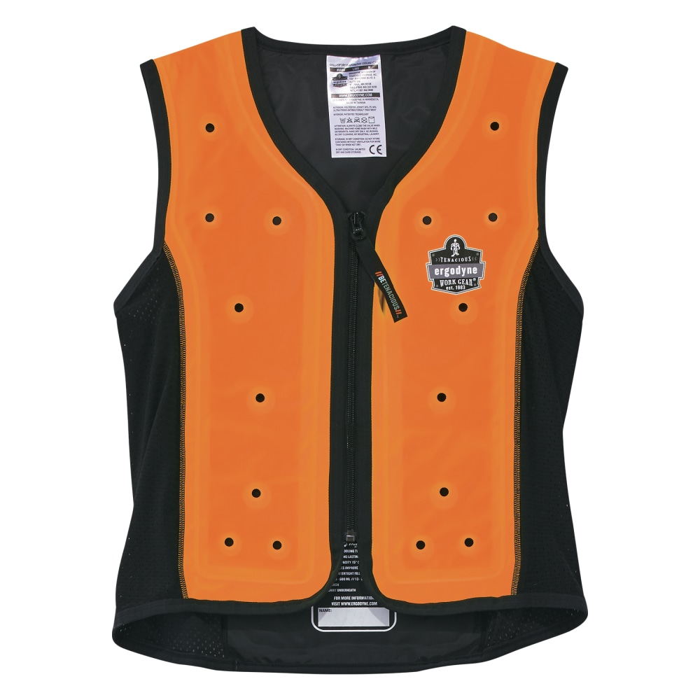 Ergodyne 6685 Dry Evaporative Cooling Vest, Medium, Orange, Total Qty 1 MPN:12730