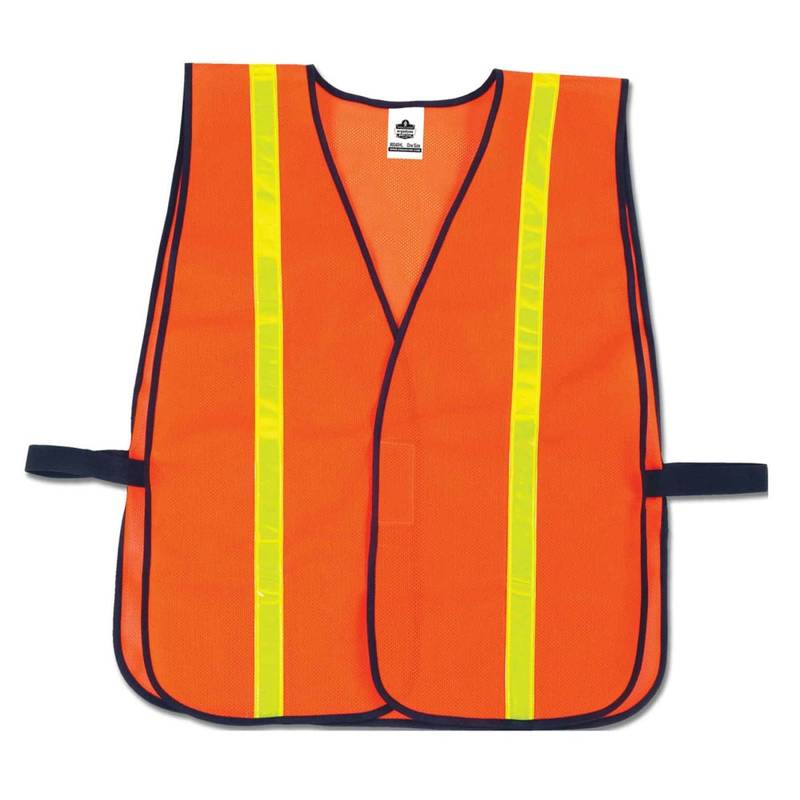Ergodyne GloWear Safety Vest, Hi-Gloss Non-Certified, Orange, 8040HL MPN:20070