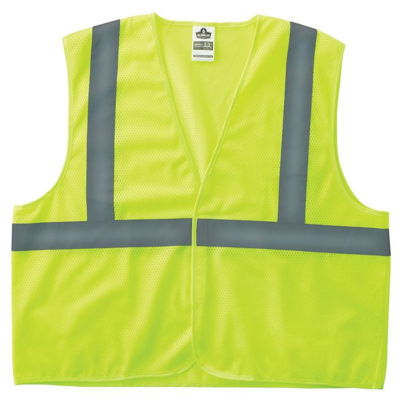 GloWear 8205HL 2XL/3XL Lime Type R Class 2 Super Econo Mesh Vest MPN:20977
