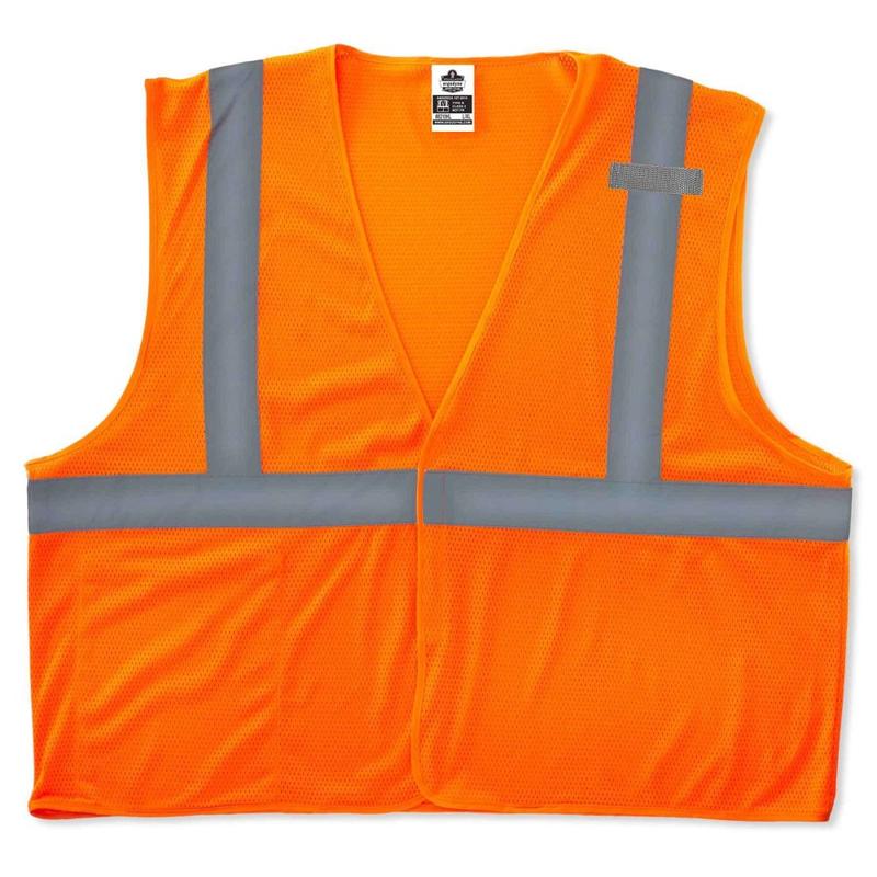 Ergodyne GloWear Safety Vest, Type R Class 2 Economy Mesh, XS, Orange, 8210HL MPN:21011