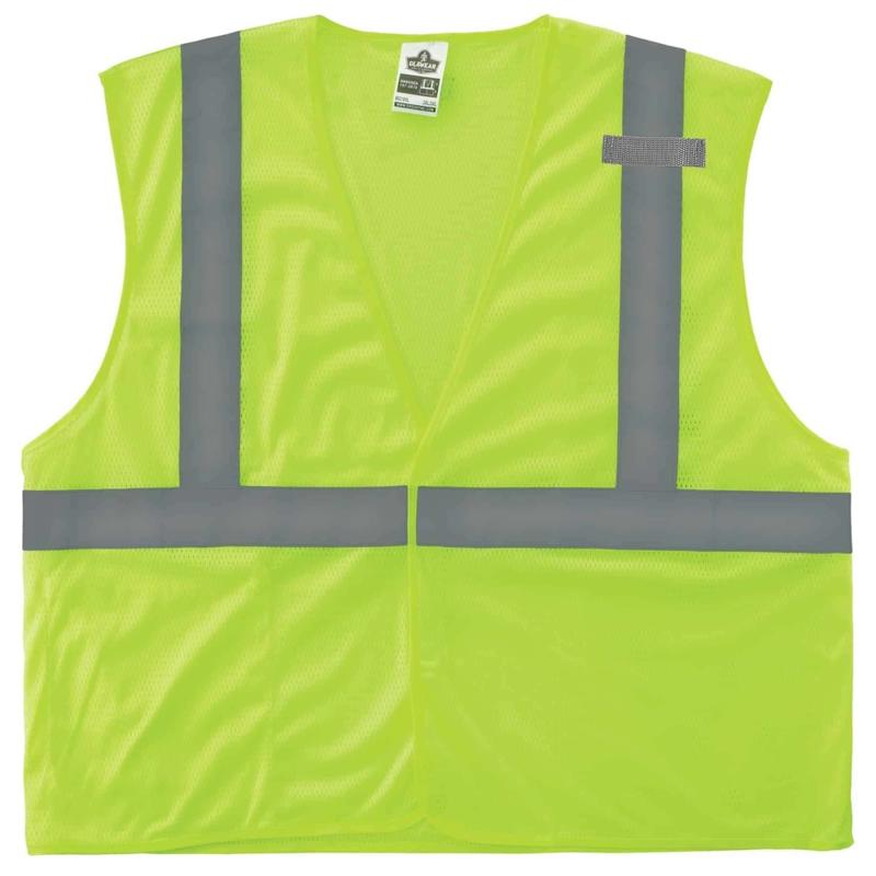 Ergodyne GloWear Safety Vest, Type R Class 2 Economy Mesh, XS, Lime, 8210HL MPN:21021