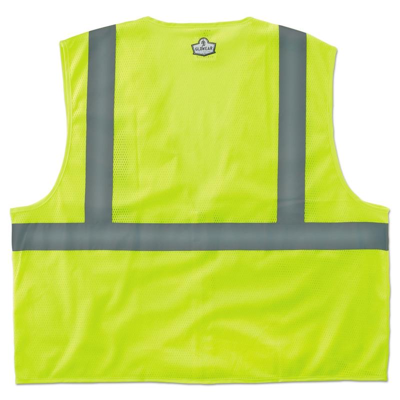Economy Vest Class Ii Mesh Zipper Lime 4XL/5XL MPN:21059