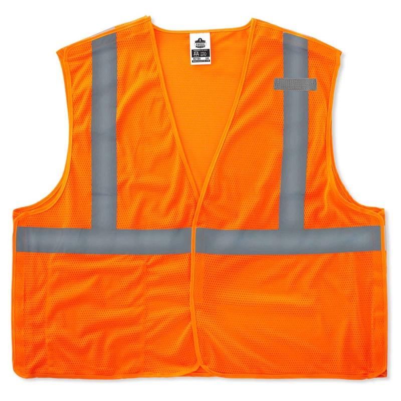 Ergodyne GloWear Safety Vest, Econo Breakaway, Type-R Class 2, 4X/5X, Orange, 8215BA MPN:21069
