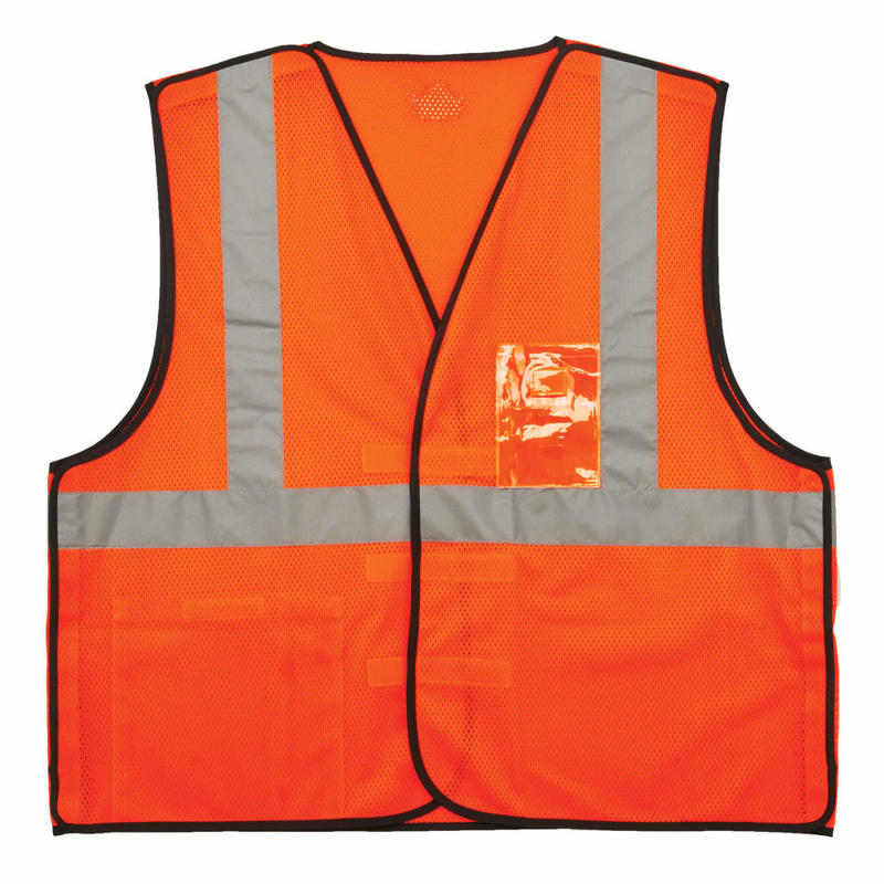 Ergodyne GloWear Safety Vest, ID Holder, Type-R Class 2, Small/Medium, Orange, 8216BA MPN:21083