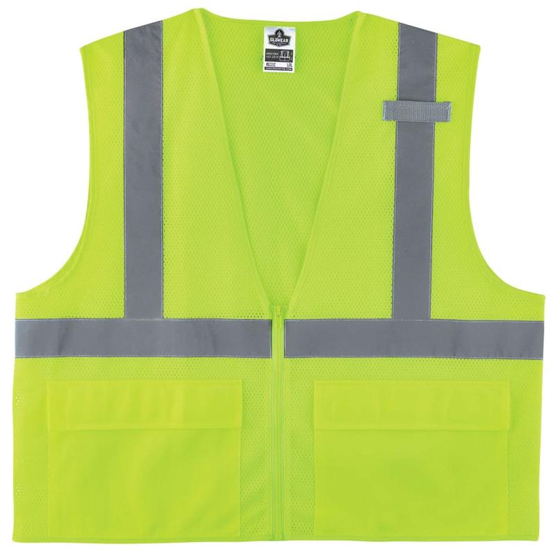 Ergodyne GloWear Safety Vest, Standard, Type-R Class 2, Small/Medium, Lime, 8220Z MPN:21123