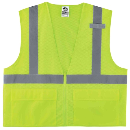 Model 8220Z Standard Vest Class Ii Mesh Lime Siz MPN:21123
