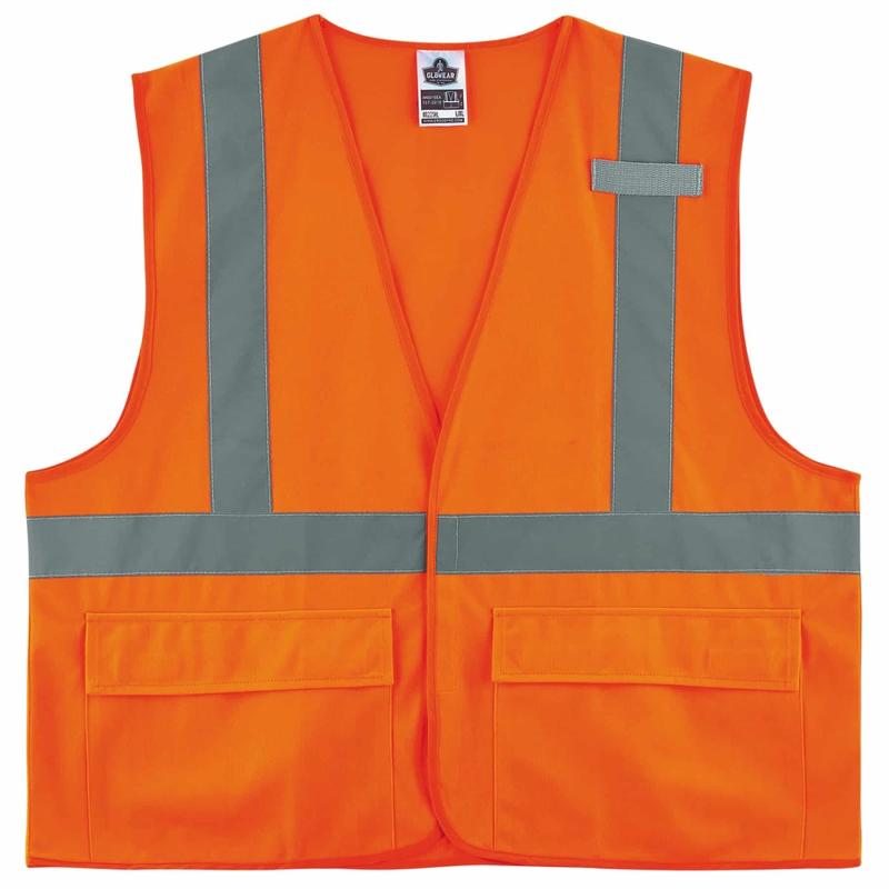 Ergodyne GloWear Safety Vest, 8225HL, Type R Class 2, Large/X-Large, Orange MPN:21175