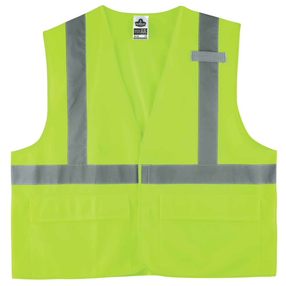 Ergodyne GloWear Safety Vest, 8225HL, Type R Class 2, Small/Medium, Lime MPN:21183
