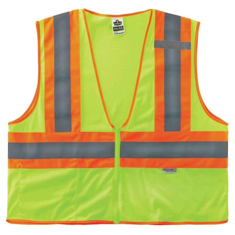 Ergodyne GloWear Safety Vest, 2-Tone 8230Z, Type R Class 2, Small/Medium, Lime MPN:21323