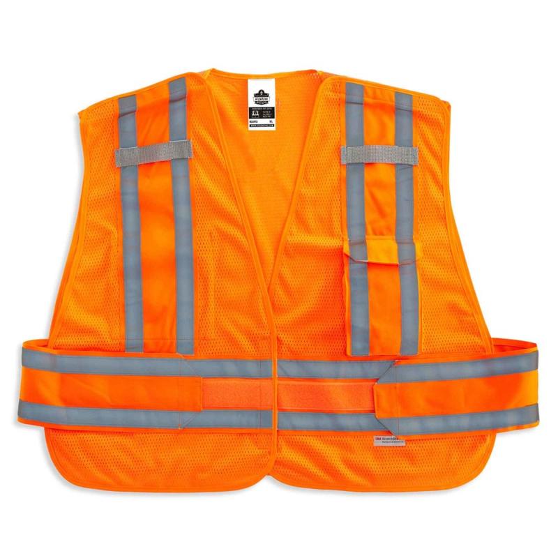 Ergodyne GloWear Safety Vest, Expandable, Type-P Class 2, Medium/Large, Orange, 8244PSV MPN:21360