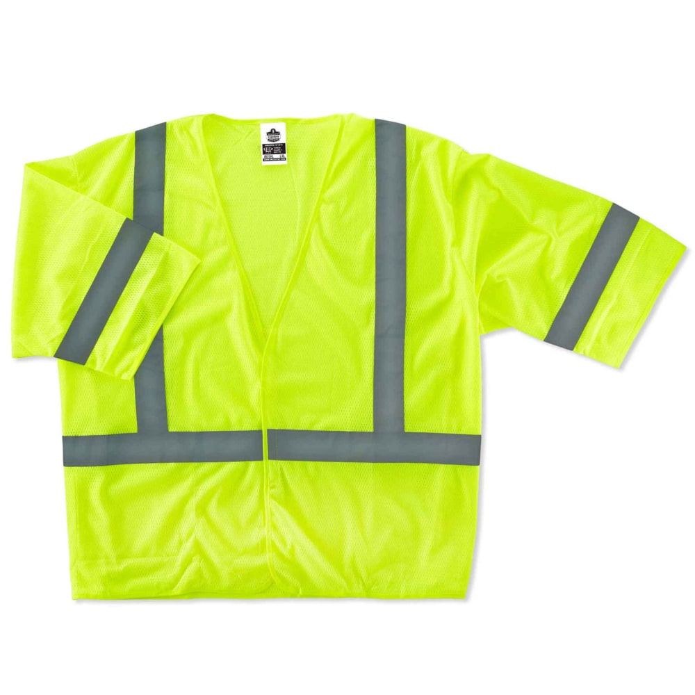 Ergodyne GloWear Safety Vest, Economy, Type-R Class 3, 4X/5X, Lime, 8310HL MPN:22029