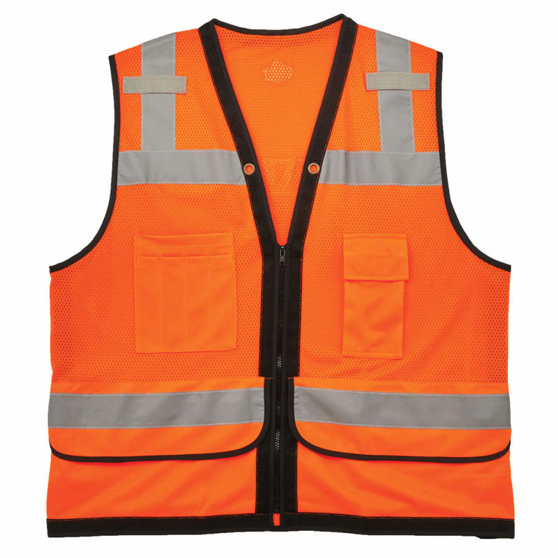 Ergodyne GloWear Safety Vest, Heavy-Duty Mesh, Type-R Class 2, Large/X-Large, Orange, 8253HDZ MPN:23315
