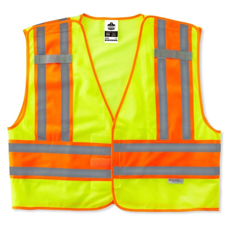 Ergodyne GloWear Safety Vest, Public, Type-P Class 2, 4X/5X, Lime, 8245PSV MPN:23399