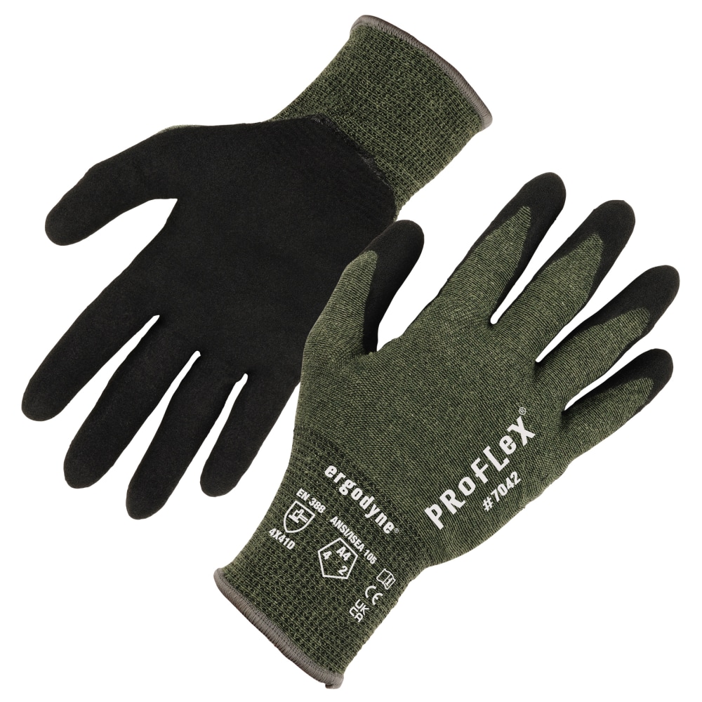 7042 12-Pair L Green Ansi A4 Nitrile Coated Cr G MPN:10334