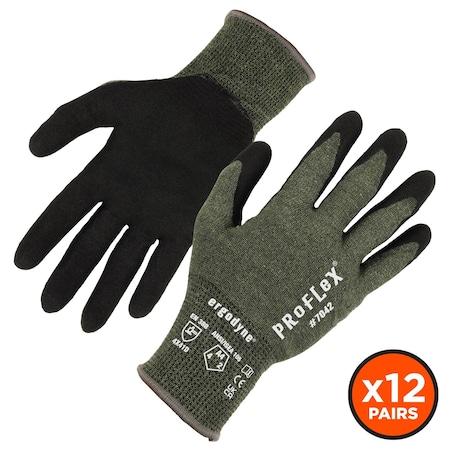 7042 12-Pair Xl Green Ansi A4 Nitrile Coated Cr MPN:10335