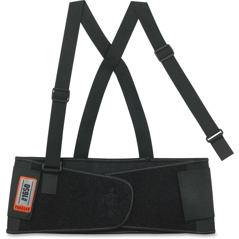 1650 4XL Black Elastic Back Support Brace MPN:11098