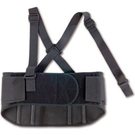 1600 S Black Standard Elastic Back Support MPN:11102