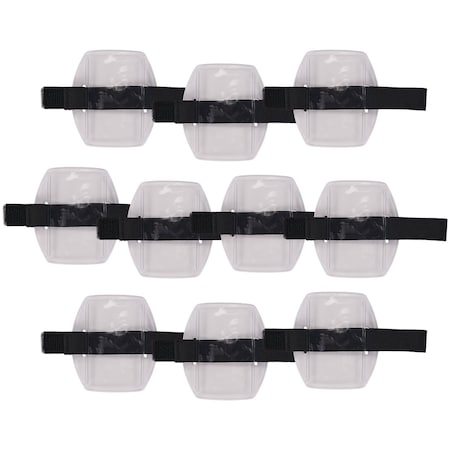 3386 10-Pack Black Arm Band Id Badge Holder MPN:19975