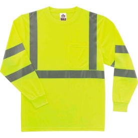 8391 Glowear Cls 3 L/S Shirt Lime Sz S MPN:21702